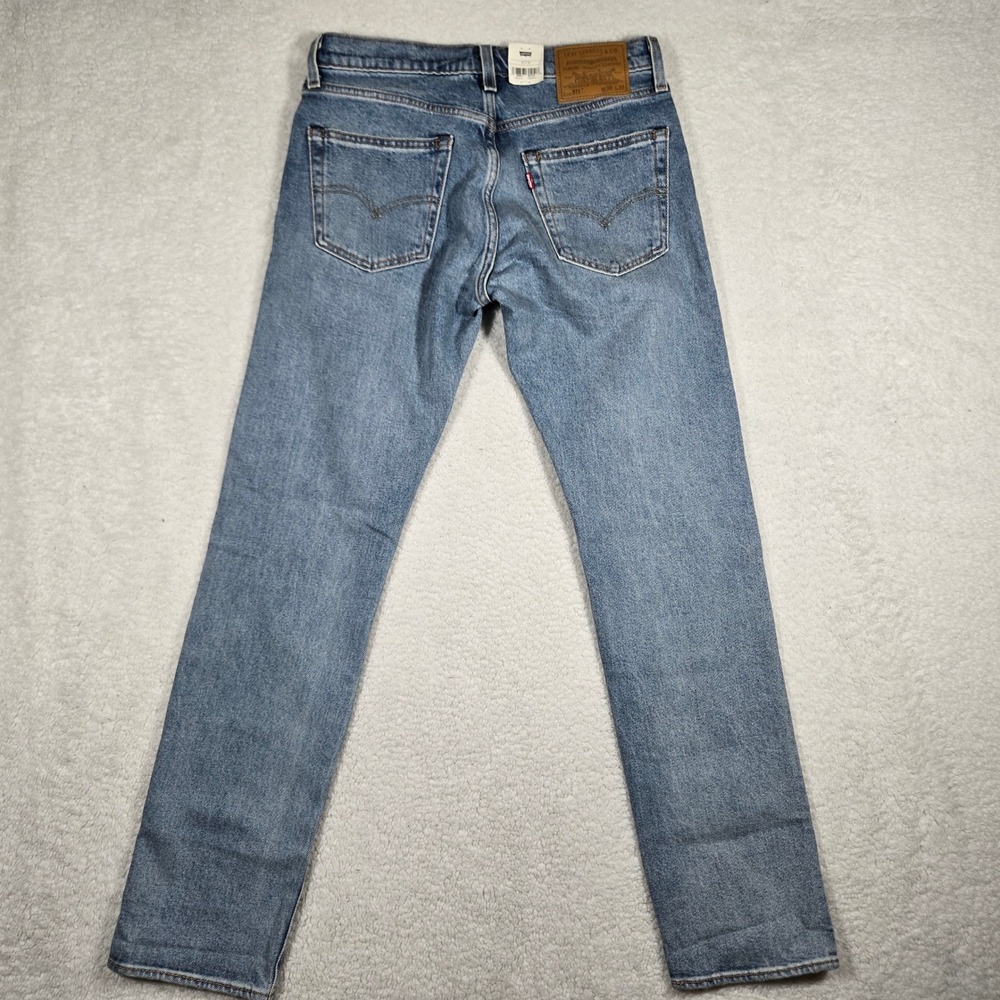 Levis 511 Slim Selvedge Jeans Mens 30x32 Medium Wash 045116218 - Picture 7 of 9
